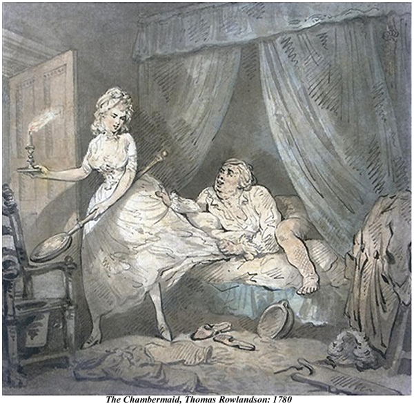 The Chambermaid Thomas Rowlandson 1780